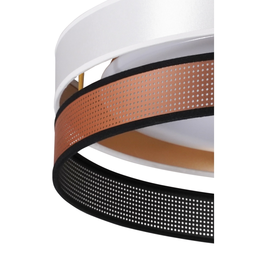 Duolla - Plafón LED ROLLER DUO SHINY LED/24W/230V diá. 45 cm blanco/cobre