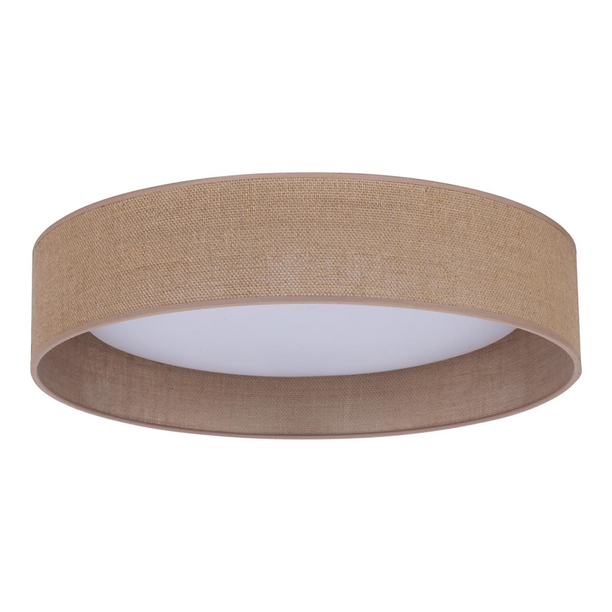 Duolla - Plafón LED ROLLER LED/24W/230V claro diá. 45 cm marrón