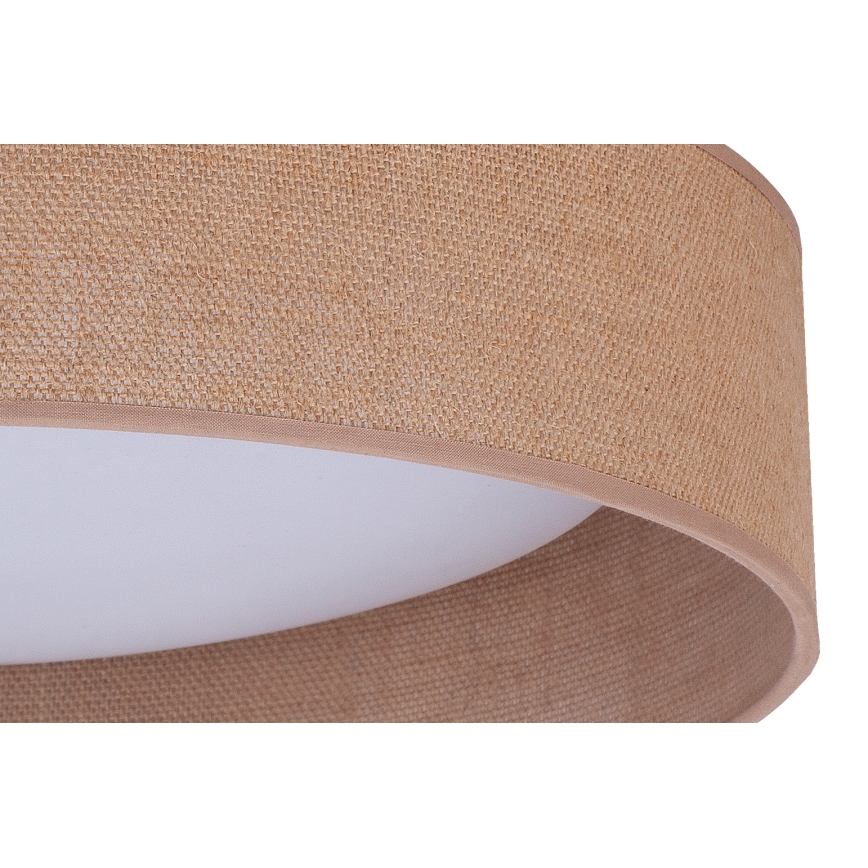 Duolla - Plafón LED ROLLER LED/24W/230V claro diá. 45 cm marrón