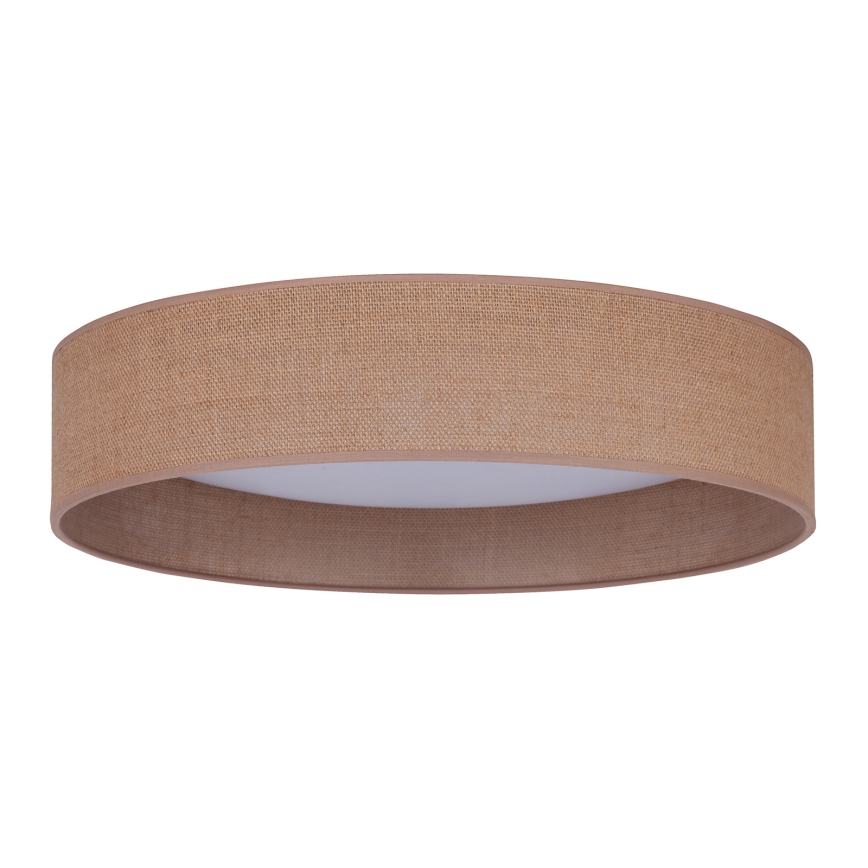 Duolla - Plafón LED ROLLER LED/24W/230V claro diá. 45 cm marrón