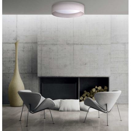 Duolla - Plafón LED ROLLER LED/24W/230V d. 45 cm gris claro