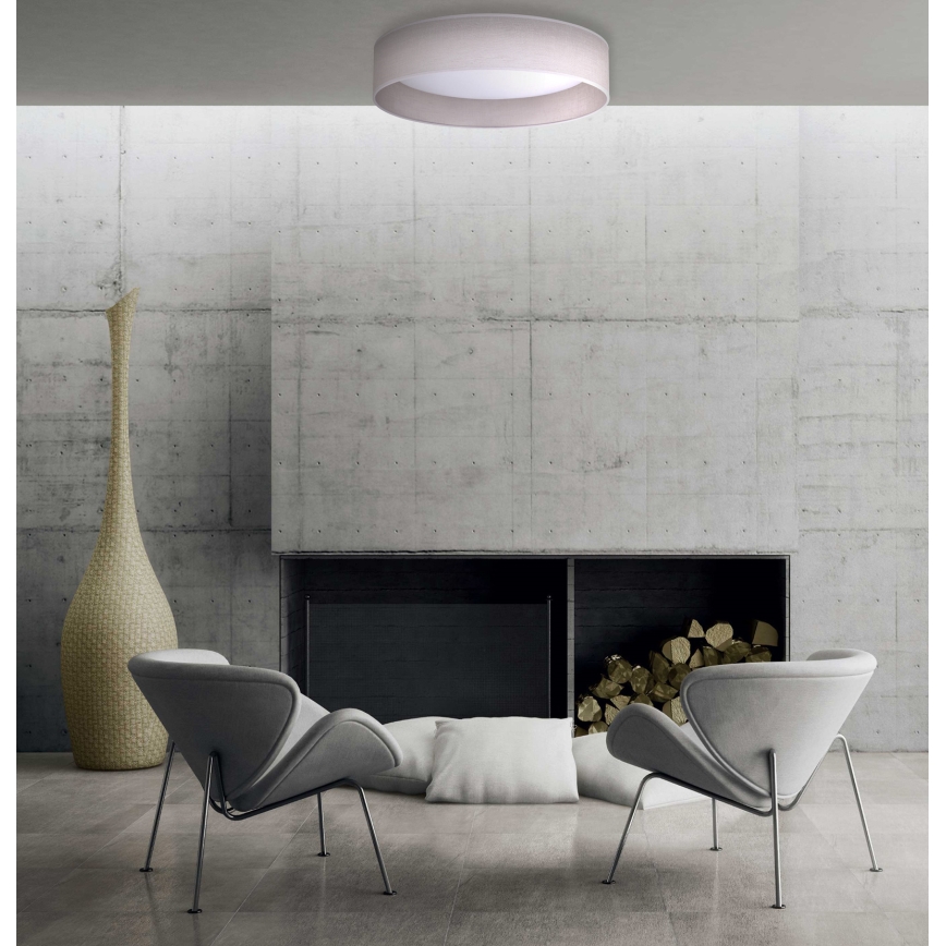 Duolla - Plafón LED ROLLER LED/24W/230V d. 45 cm gris claro
