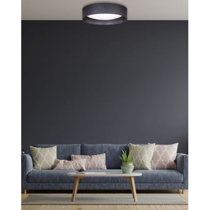Duolla - Plafón LED ROLLER LED/24W/230V diá. 45 cm antracita