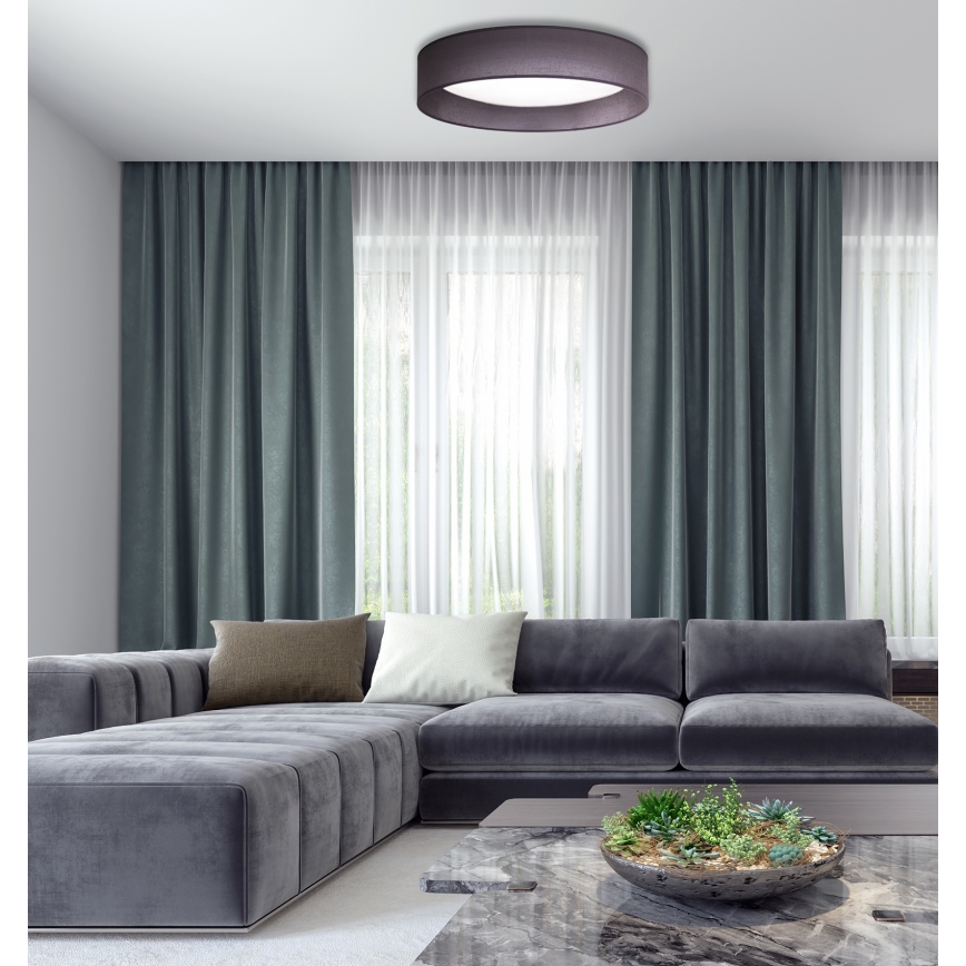 Duolla - Plafón LED ROLLER LED/24W/230V diá. 45 cm antracita