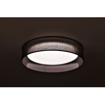 Duolla - Plafón LED ROLLER LED/24W/230V diá. 45 cm antracita
