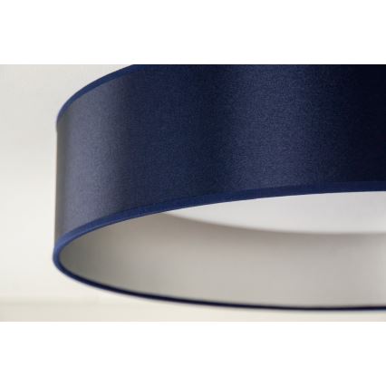 Duolla - Plafón LED ROLLER LED/24W/230V diá. 45 cm azul/plata
