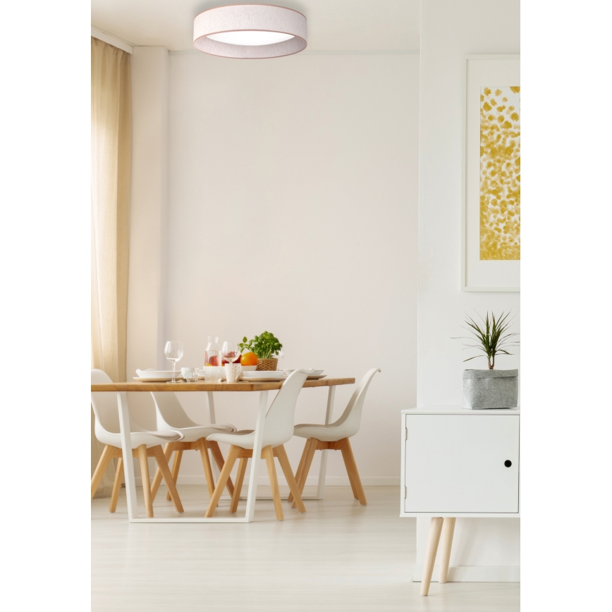 Duolla - Plafón LED ROLLER LED/24W/230V diá. 45 cm beige
