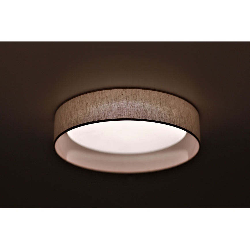 Duolla - Plafón LED ROLLER LED/24W/230V diá. 45 cm beige