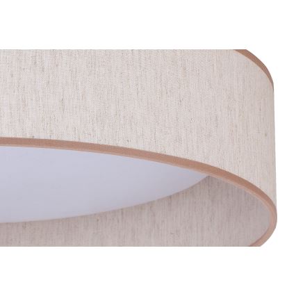Duolla - Plafón LED ROLLER LED/24W/230V diá. 45 cm beige
