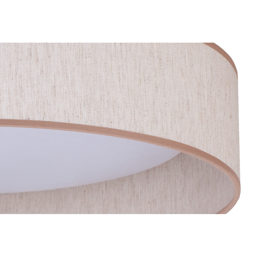 Duolla - Plafón LED ROLLER LED/24W/230V diá. 45 cm beige