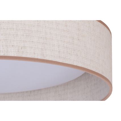 Duolla - Plafón LED ROLLER LED/24W/230V diá. 45 cm beige