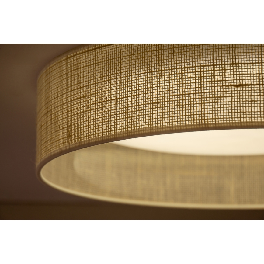 Duolla - Plafón LED ROLLER LED/24W/230V diá. 45 cm beige