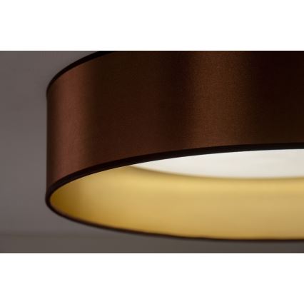 Duolla - Plafón LED ROLLER LED/24W/230V diá. 45 cm cobre/dorado