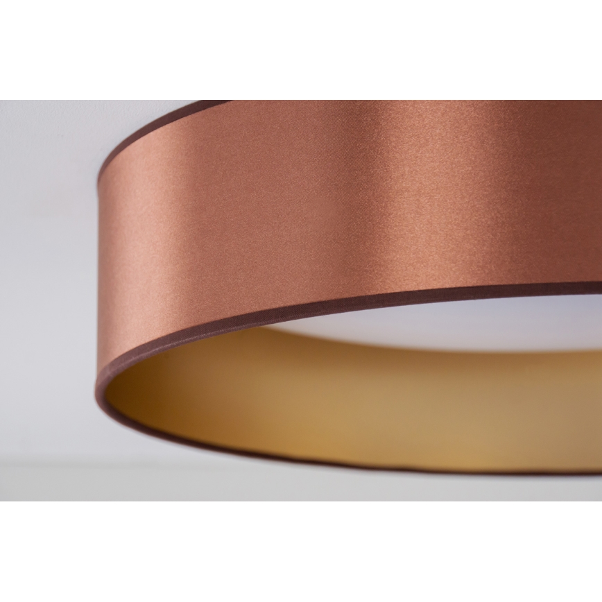 Duolla - Plafón LED ROLLER LED/24W/230V diá. 45 cm cobre/dorado