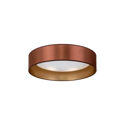 Duolla - Plafón LED ROLLER LED/24W/230V diá. 45 cm cobre/dorado