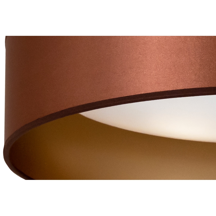 Duolla - Plafón LED ROLLER LED/24W/230V diá. 45 cm cobre/dorado