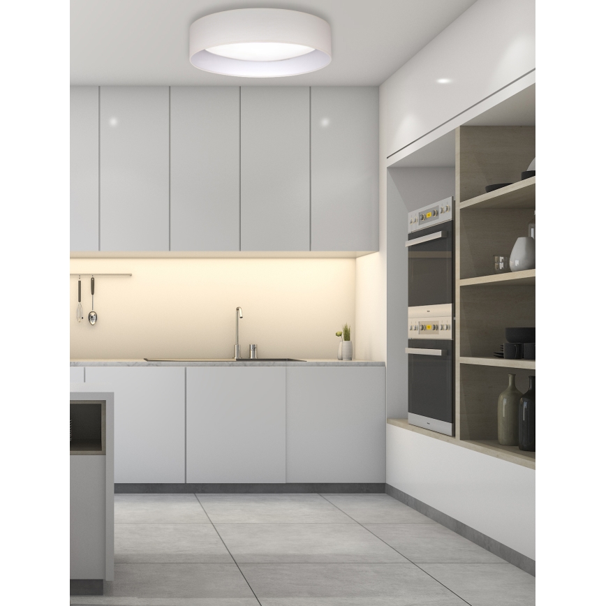 Duolla - Plafón LED ROLLER LED/24W/230V diá. 45 cm color crema