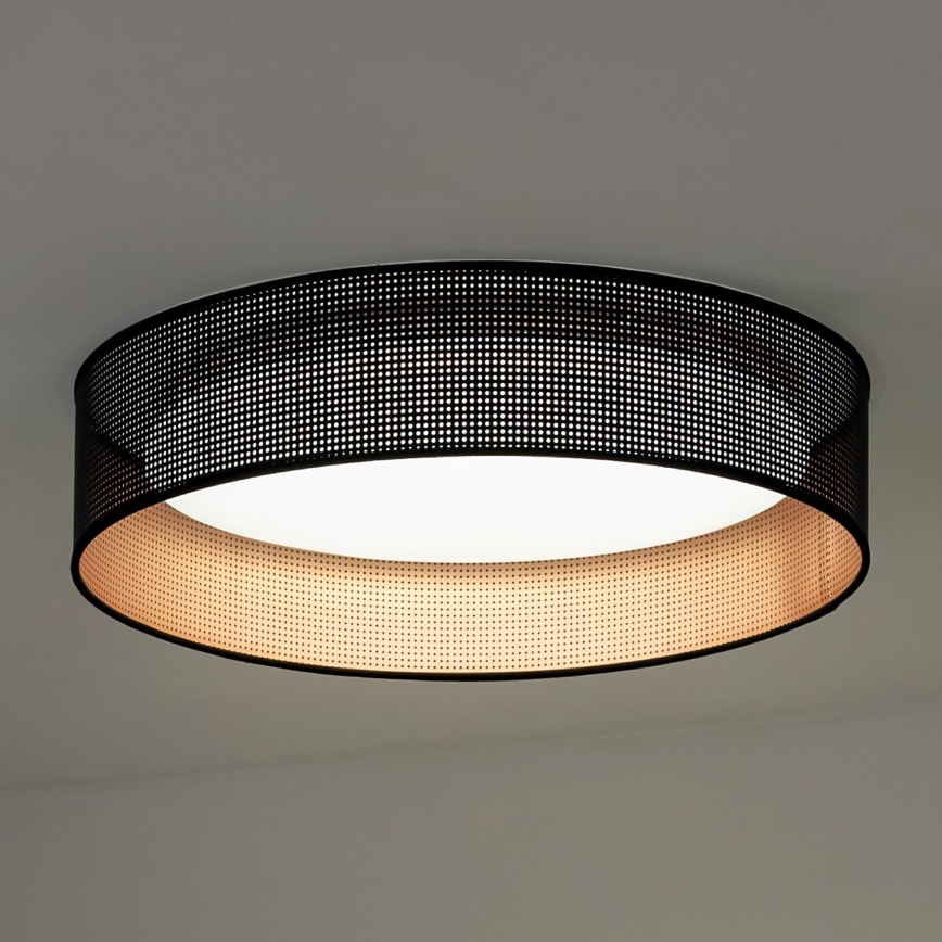 Duolla - Plafón LED ROLLER LED/24W/230V diá. 45 cm negro/cobre
