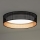 Duolla - Plafón LED ROLLER LED/24W/230V diá. 45 cm negro/cobre