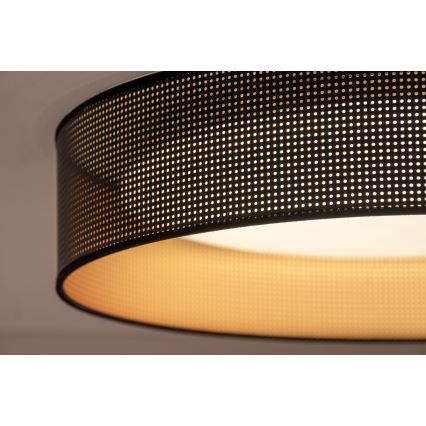Duolla - Plafón LED ROLLER LED/24W/230V diá. 45 cm negro/cobre