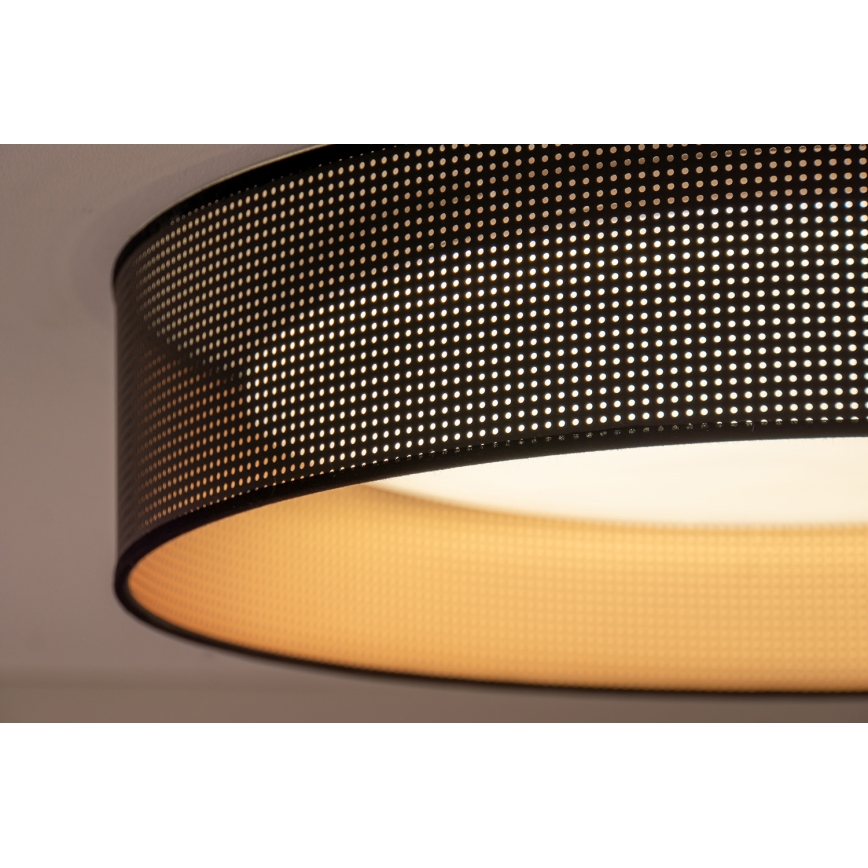 Duolla - Plafón LED ROLLER LED/24W/230V diá. 45 cm negro/cobre