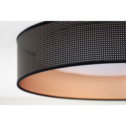 Duolla - Plafón LED ROLLER LED/24W/230V diá. 45 cm negro/cobre