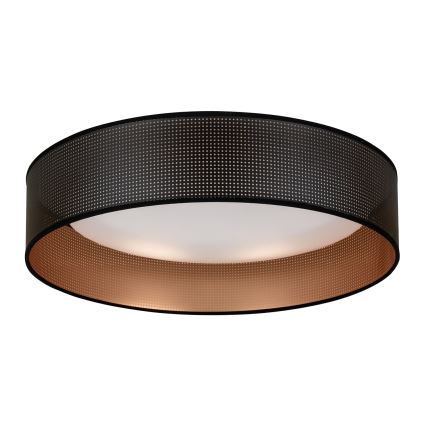 Duolla - Plafón LED ROLLER LED/24W/230V diá. 45 cm negro/cobre