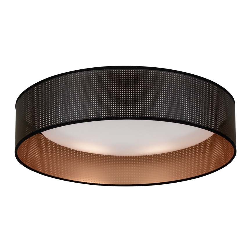 Duolla - Plafón LED ROLLER LED/24W/230V diá. 45 cm negro/cobre