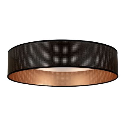 Duolla - Plafón LED ROLLER LED/24W/230V diá. 45 cm negro/cobre