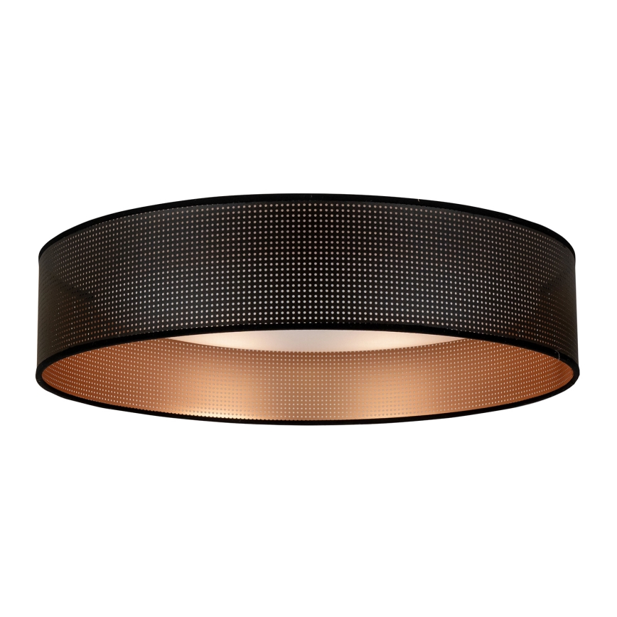 Duolla - Plafón LED ROLLER LED/24W/230V diá. 45 cm negro/cobre