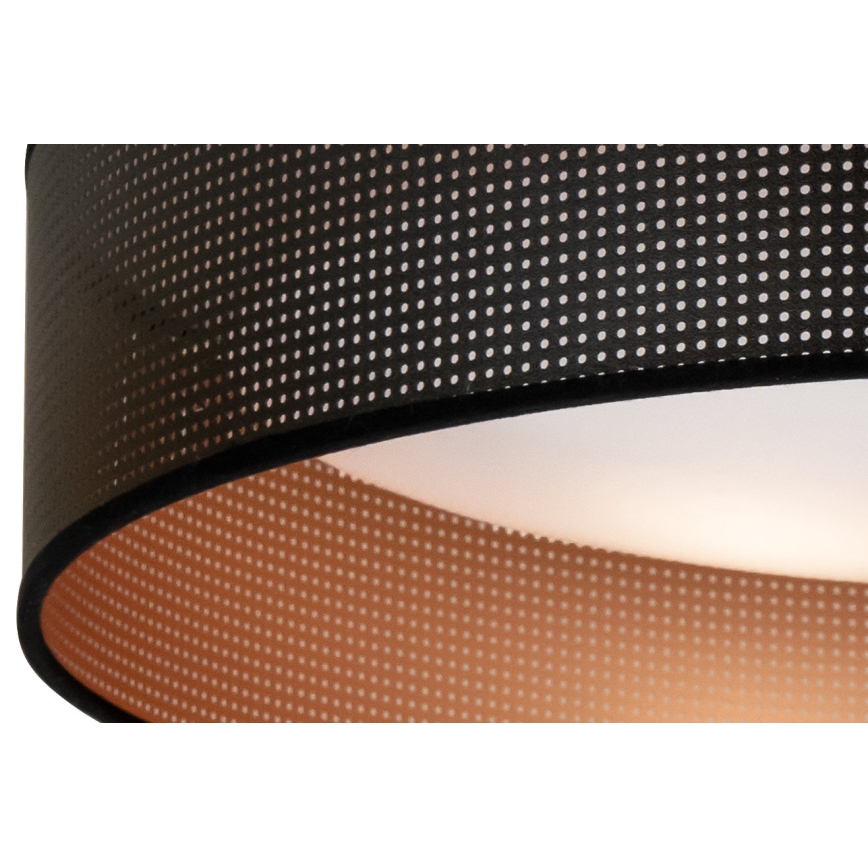 Duolla - Plafón LED ROLLER LED/24W/230V diá. 45 cm negro/cobre
