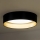 Duolla - Plafón LED ROLLER LED/24W/230V diá. 45 cm negro/dorado