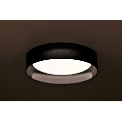 Duolla - Plafón LED ROLLER LED/24W/230V diá. 45 cm negro