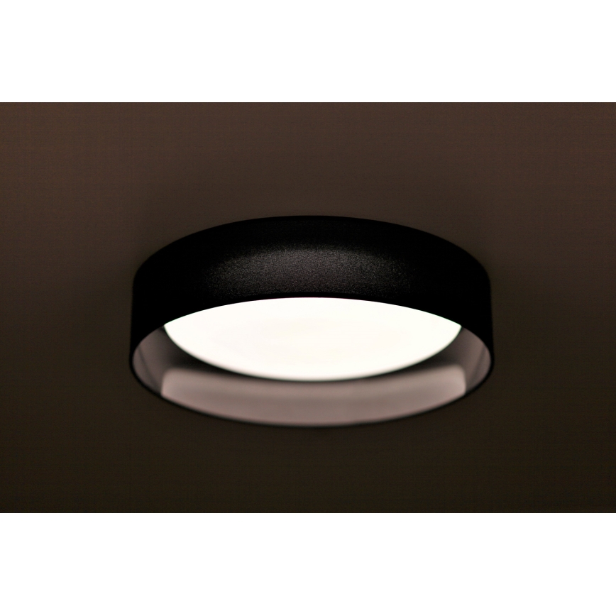 Duolla - Plafón LED ROLLER LED/24W/230V diá. 45 cm negro