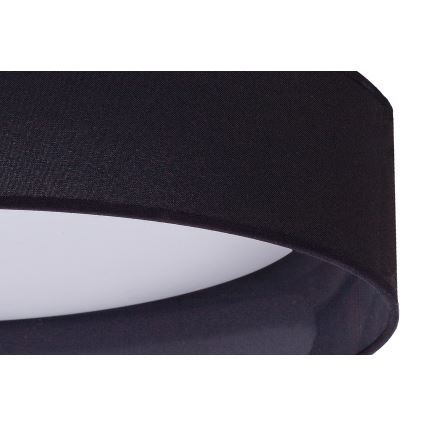 Duolla - Plafón LED ROLLER LED/24W/230V diá. 45 cm negro