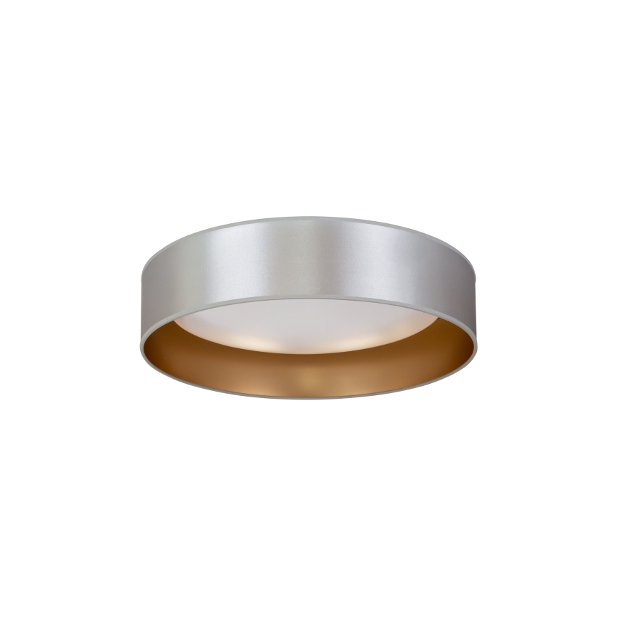 Duolla - Plafón LED ROLLER LED/24W/230V diá. 45 cm plata/dorado