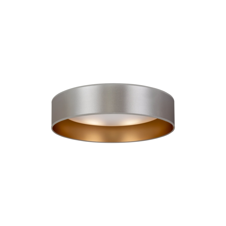 Duolla - Plafón LED ROLLER LED/24W/230V diá. 45 cm plata/dorado