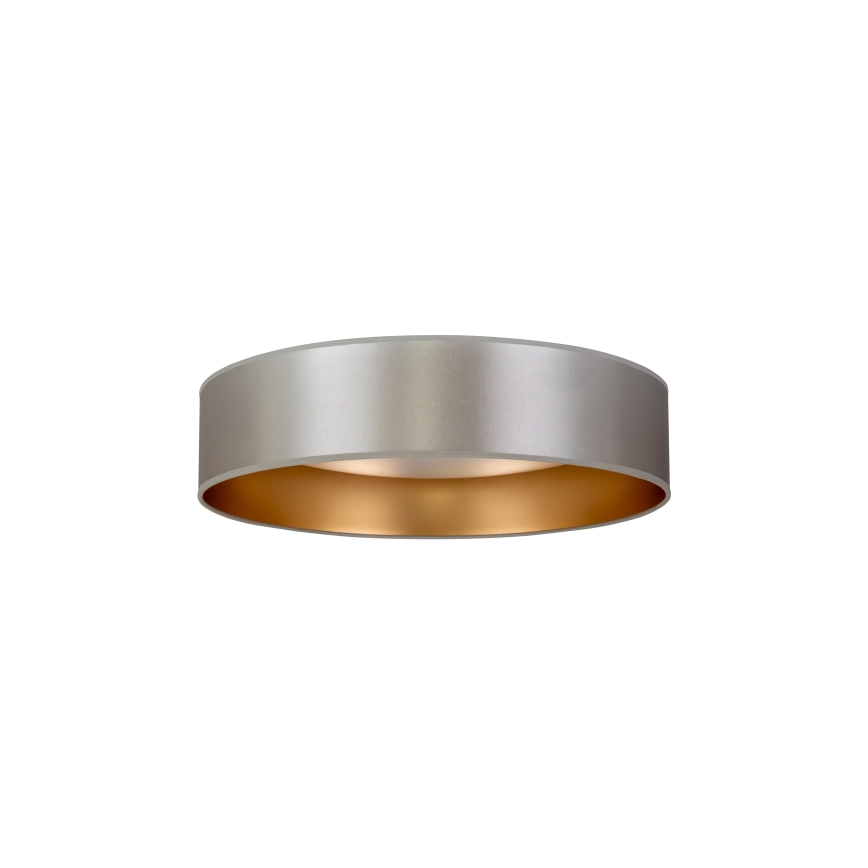 Duolla - Plafón LED ROLLER LED/24W/230V diá. 45 cm plata/dorado