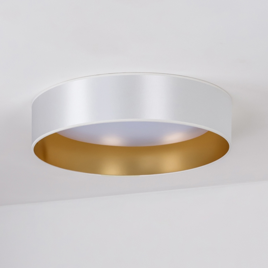 Duolla - Plafón LED ROLLER LED/24W/230V diá. 45 cm plata/dorado