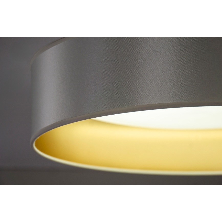 Duolla - Plafón LED ROLLER LED/24W/230V diá. 45 cm plata/dorado