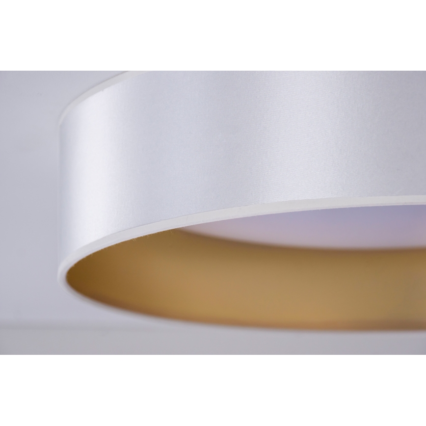Duolla - Plafón LED ROLLER LED/24W/230V diá. 45 cm plata/dorado