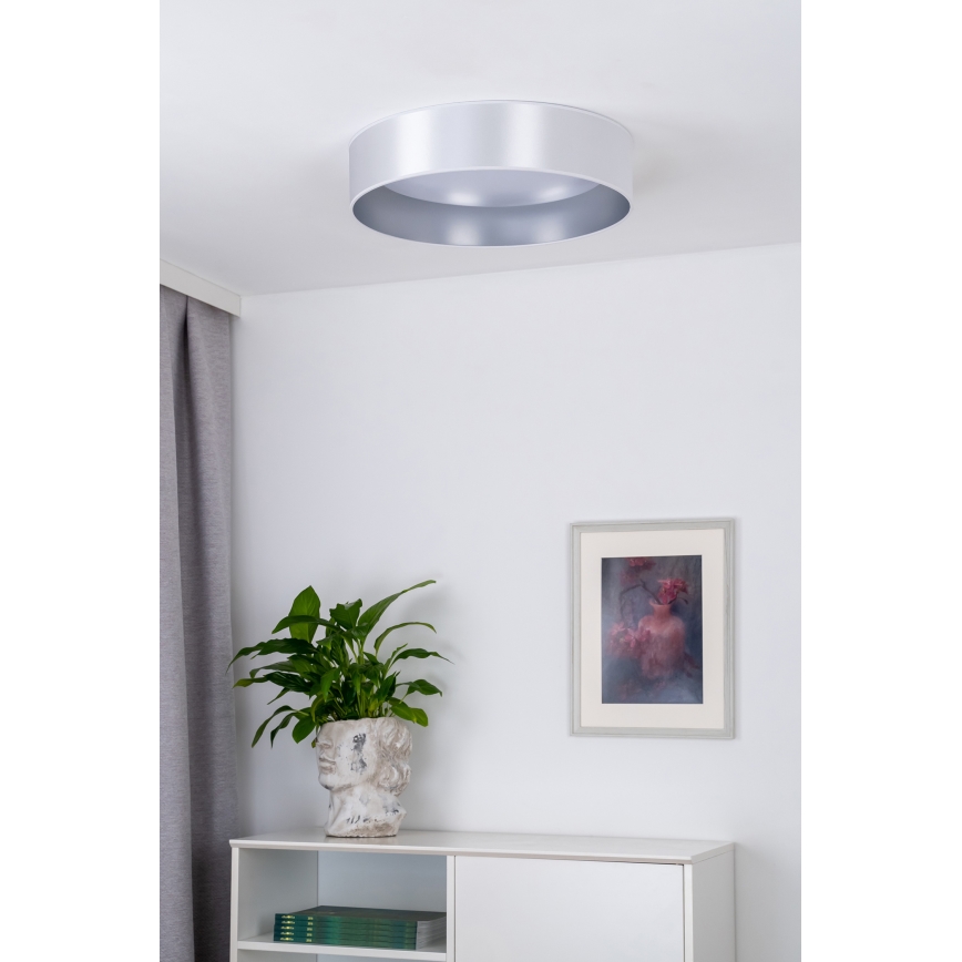 Duolla - Plafón LED ROLLER LED/24W/230V diá. 45 cm plata