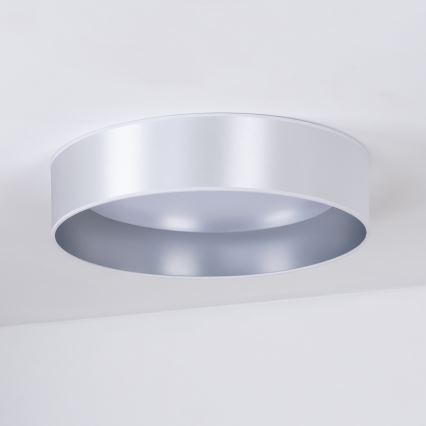 Duolla - Plafón LED ROLLER LED/24W/230V diá. 45 cm plata
