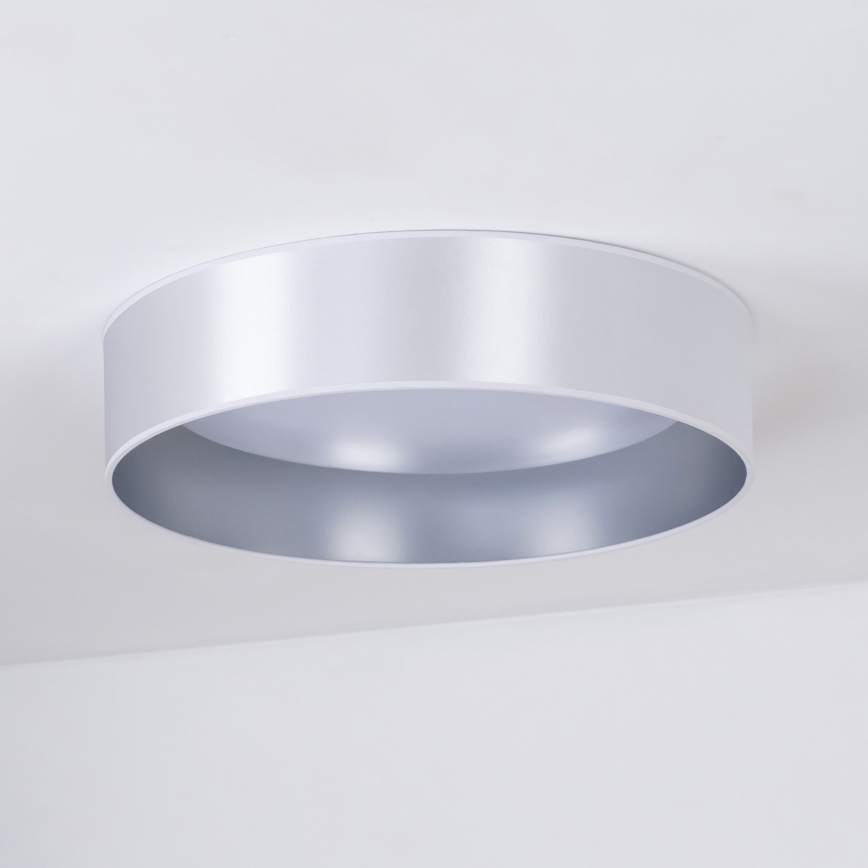 Duolla - Plafón LED ROLLER LED/24W/230V diá. 45 cm plata
