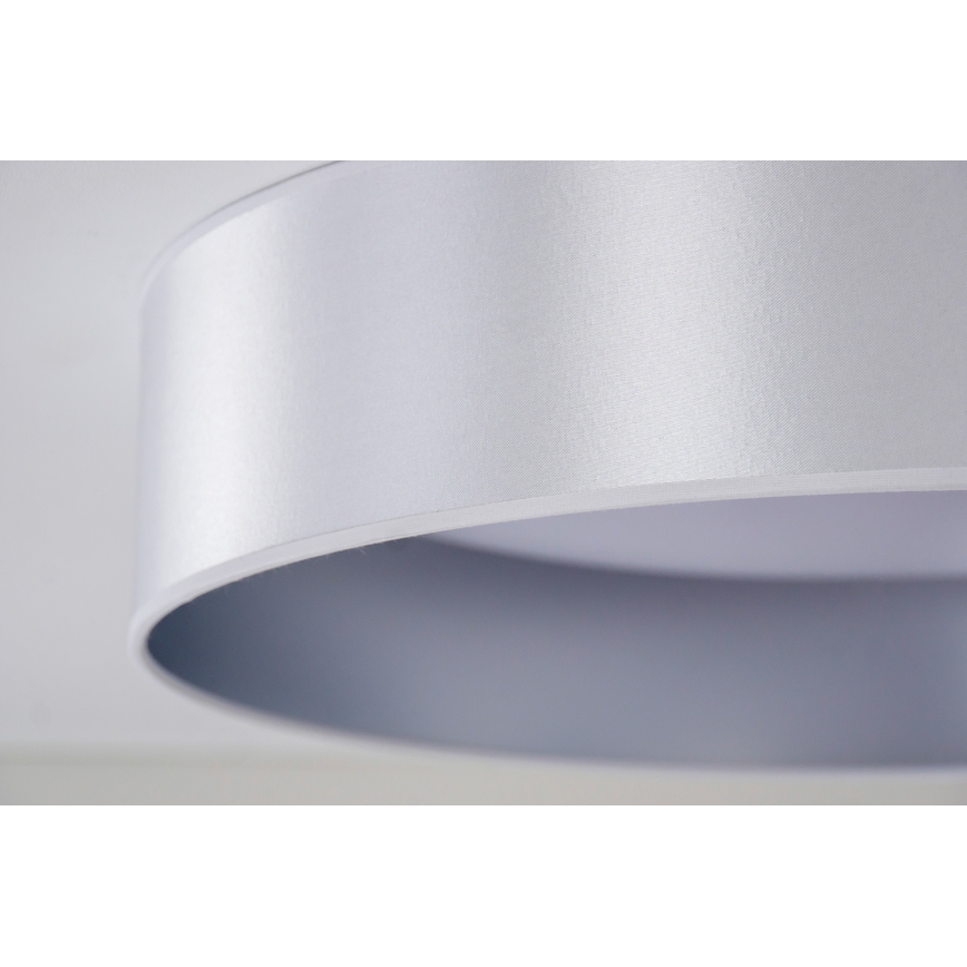 Duolla - Plafón LED ROLLER LED/24W/230V diá. 45 cm plata