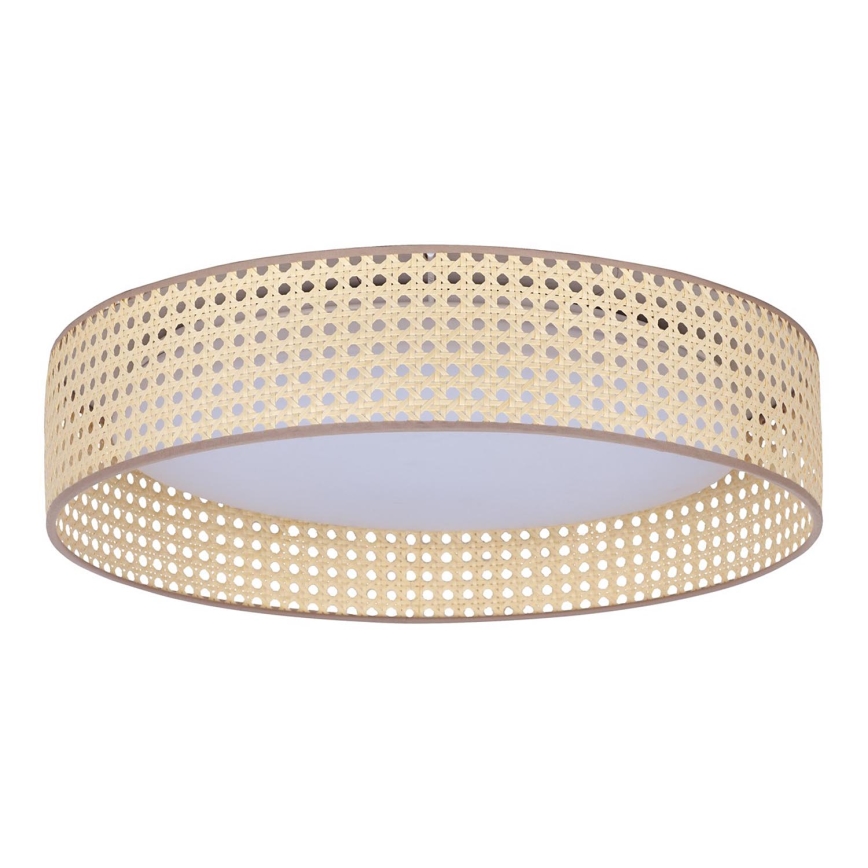 Duolla - Plafón LED ROLLER LED/24W/230V diá. 45 cm ratán