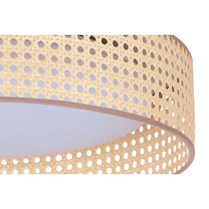 Duolla - Plafón LED ROLLER LED/24W/230V diá. 45 cm ratán
