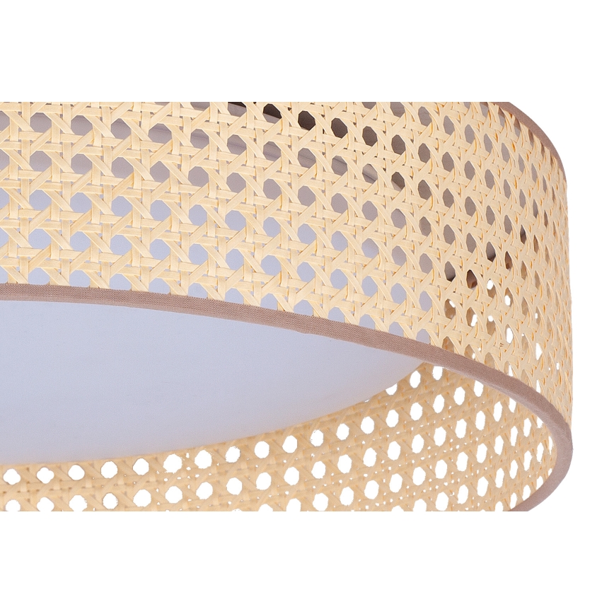 Duolla - Plafón LED ROLLER LED/24W/230V diá. 45 cm ratán