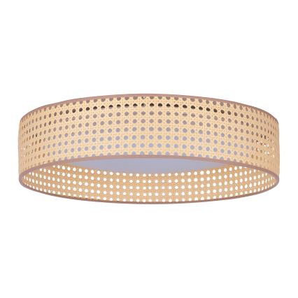 Duolla - Plafón LED ROLLER LED/24W/230V diá. 45 cm ratán
