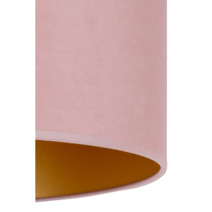 Duolla - Plafón ROLLER 1xE27/15W/230V diá. 40 cm rosa/dorado